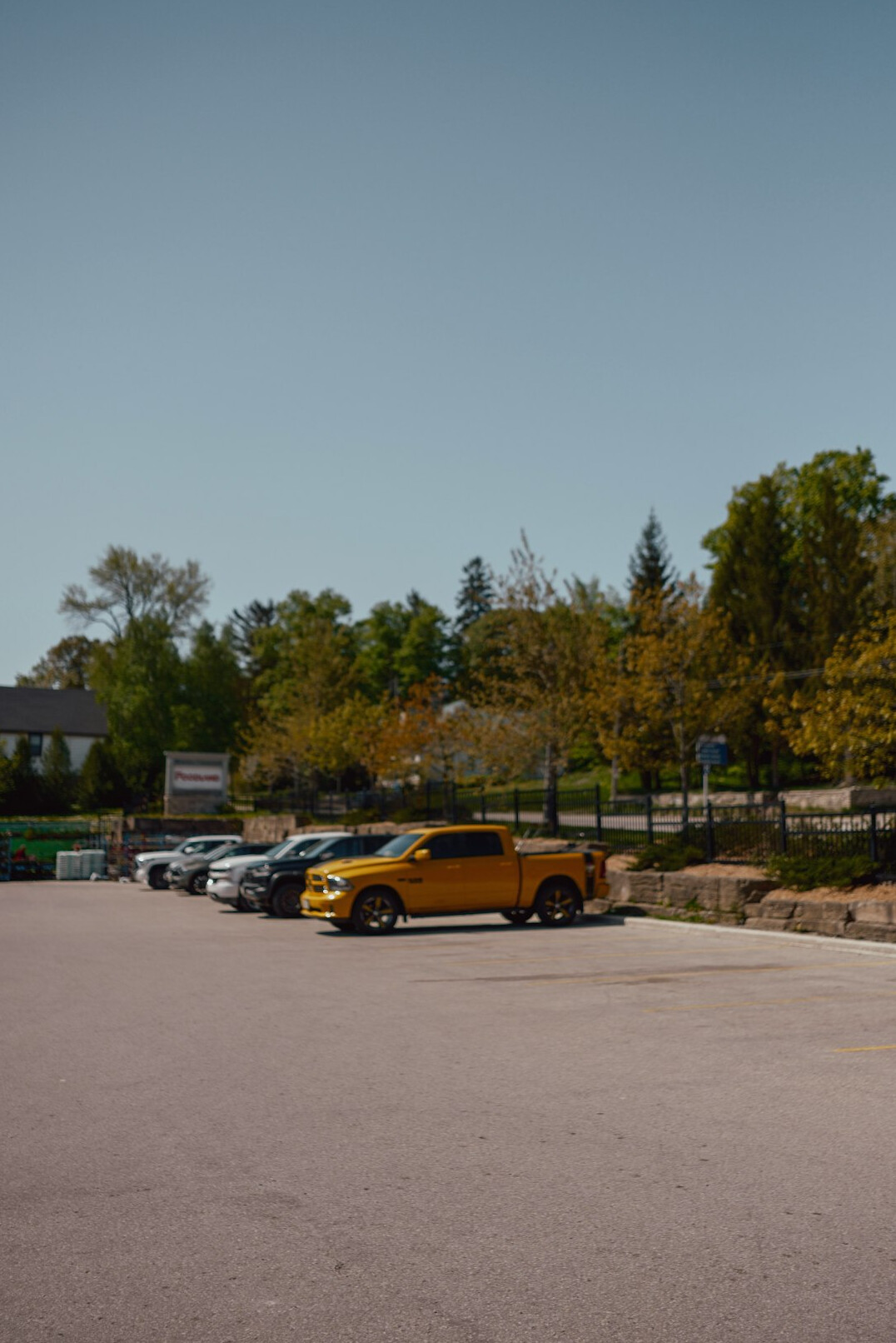group of people in parking lot